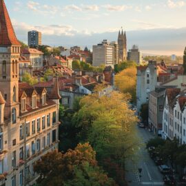 Vue panoramique de Clermont-Ferrand, ville clé pour l'investissement immobilier en France